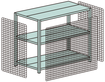 ラックオプション　金網